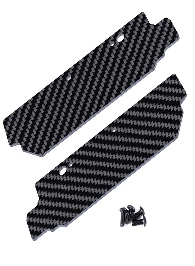 RCHUBAM 1/8 RC Rear Mudguard 2PCS Carbon Fiber Rear Suspension A-arms Mud Flaps Compatible with for ARRMA 1/8 Kraton EXB RC Cars Upgrades - Image 3